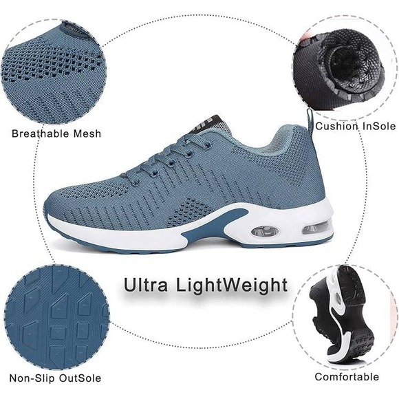 Women's US 8 Running Shoes Lightweight‎ Fashion Sport Sneakers Casual Walking At - Picture 5 of 8